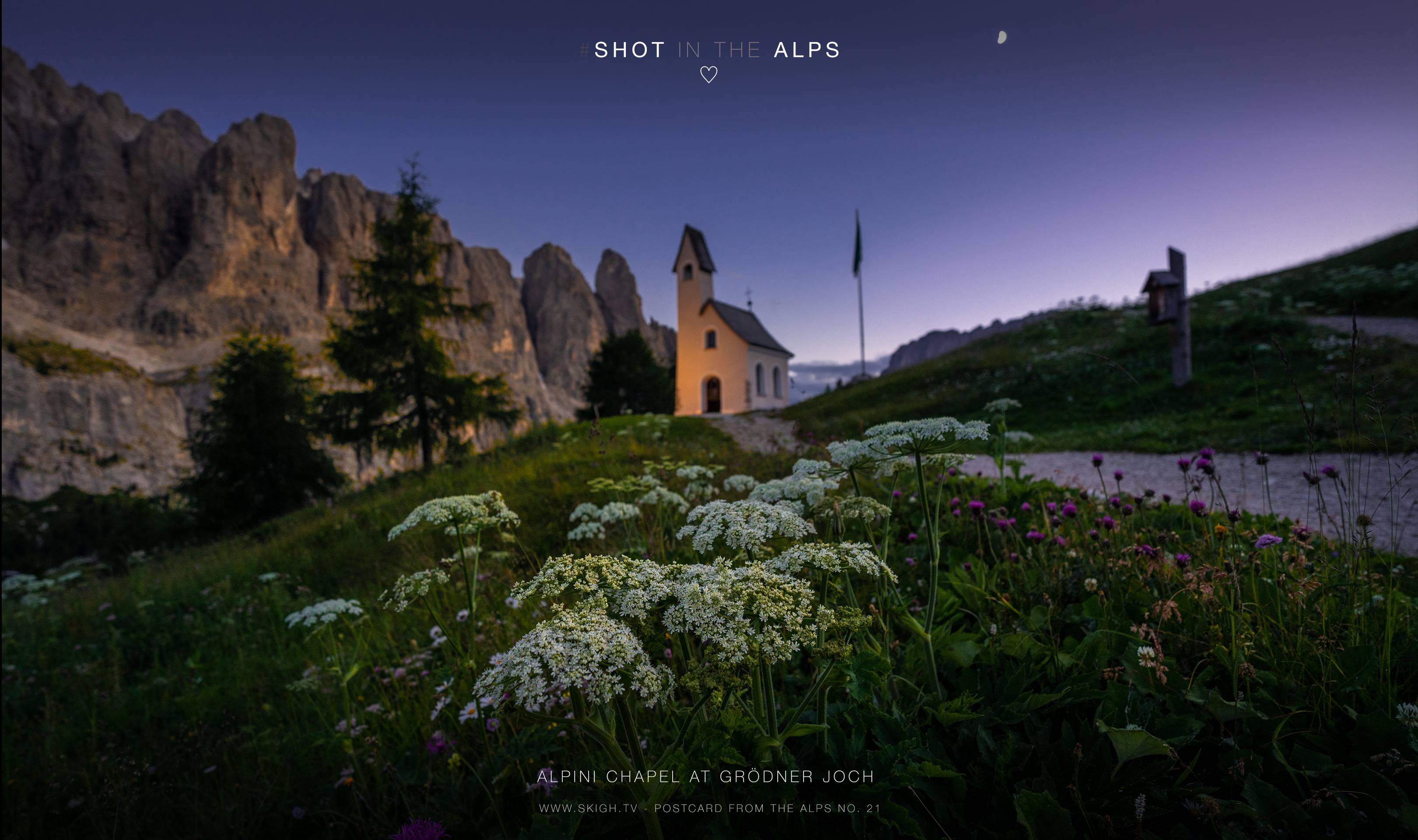 Alpini chapel at Grödner Joch | 1/30s * f2.8 * ISO 400 * 14mm - 14-24mm F2.8 DG DN | Art 019 - Sony α7 IV Alpini chapel at Grödner Joch