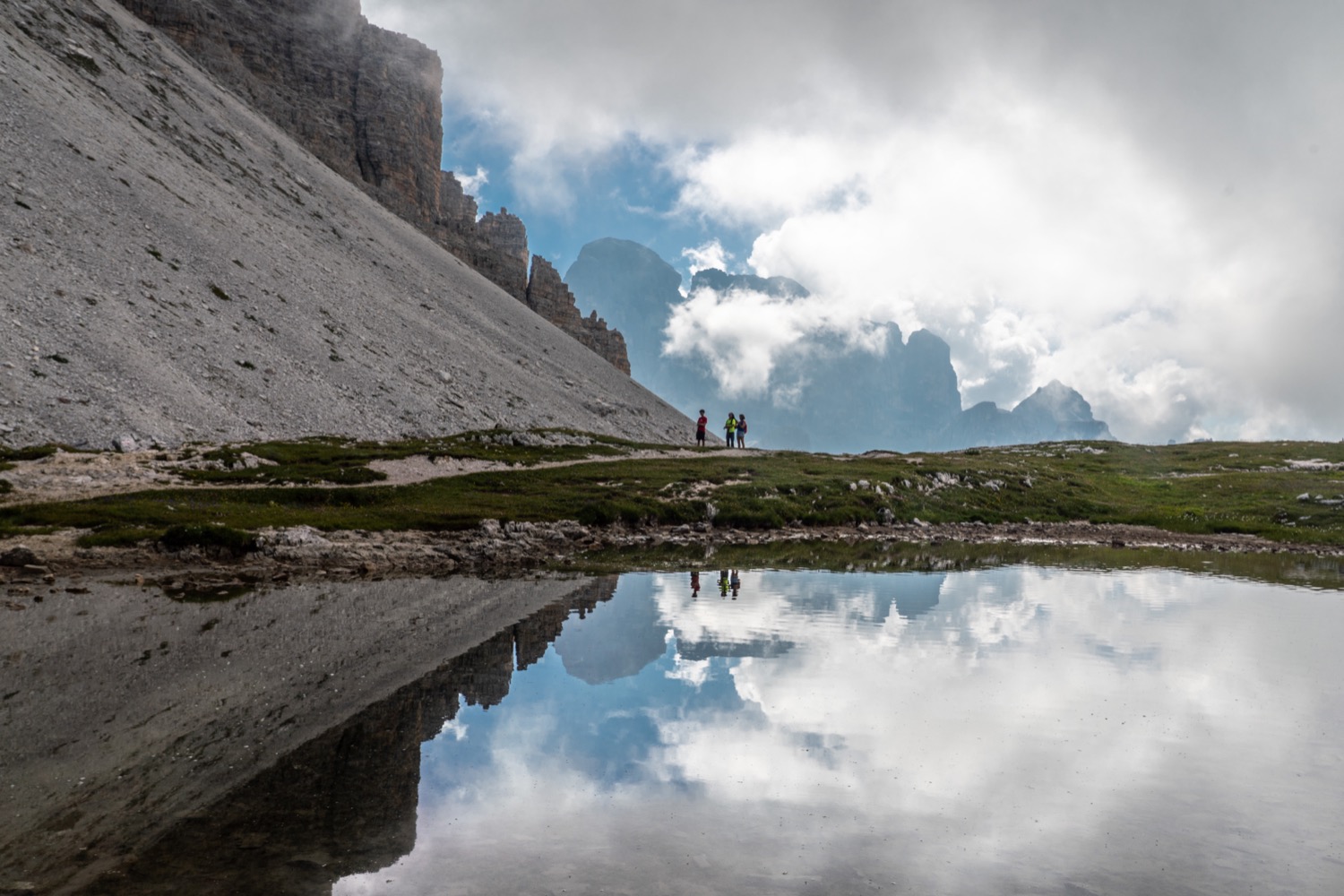 Pond at Three Peaks of Lavaredo