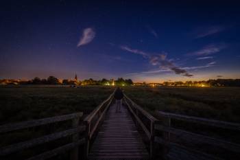 Starlit Night over Nebel