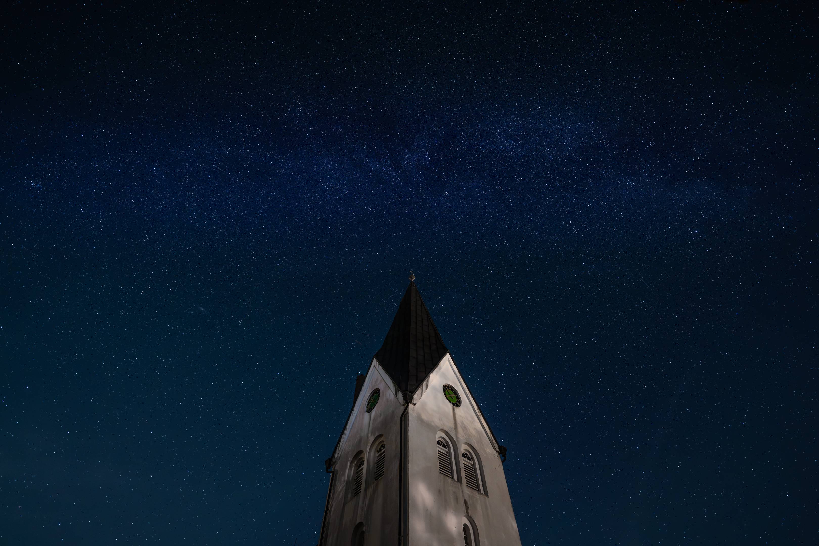 Steeple Touches the Milky Way