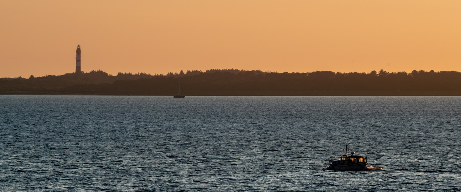 Evening arrival on Amrum island