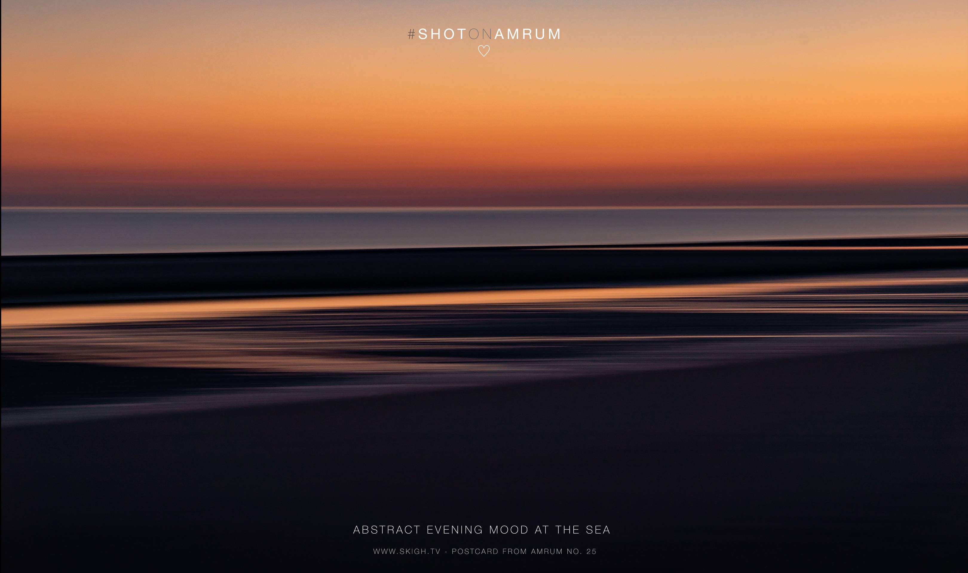 Abstract evening mood at the sea | 1/15s * f9 * ISO 250 * 61mm - FE 24-105mm F4 G OSS - Sony α7R III Abstract evening mood at the sea