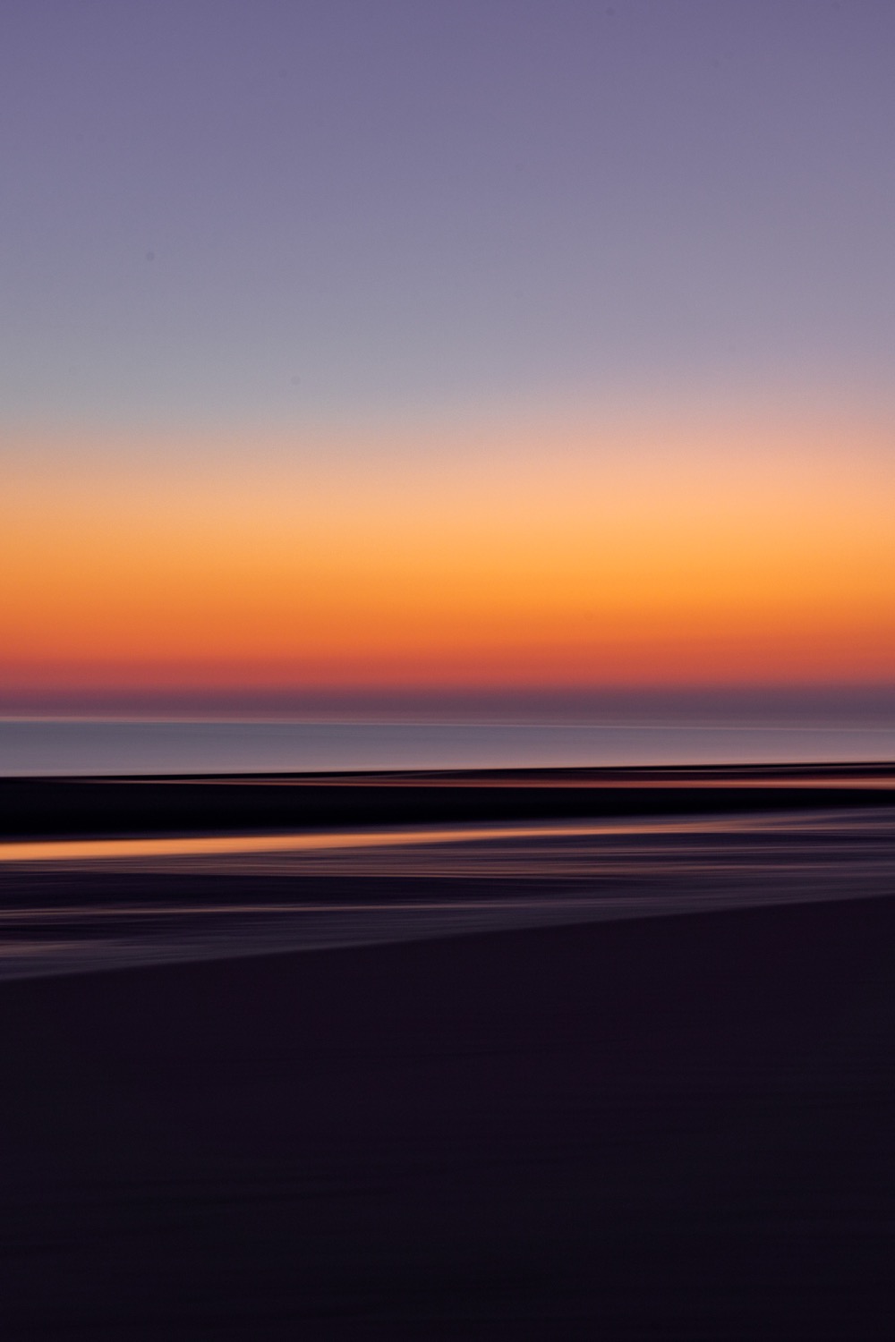 Abstract evening mood at the sea | 1/15s * f9 * ISO 250 * 61mm - FE 24-105mm F4 G OSS - Sony α7R III Abstract evening mood at the sea