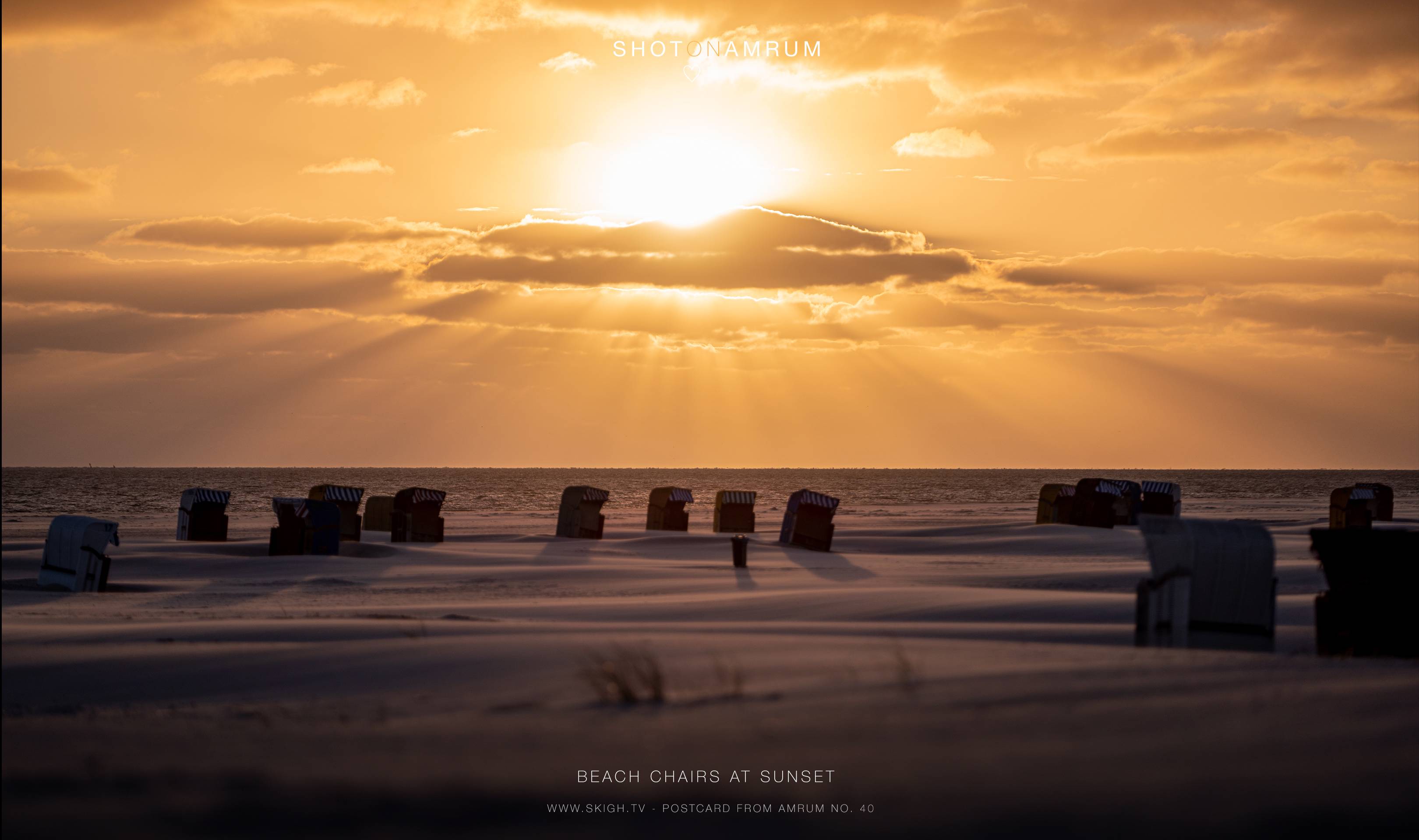 Beach Chairs at Sunset