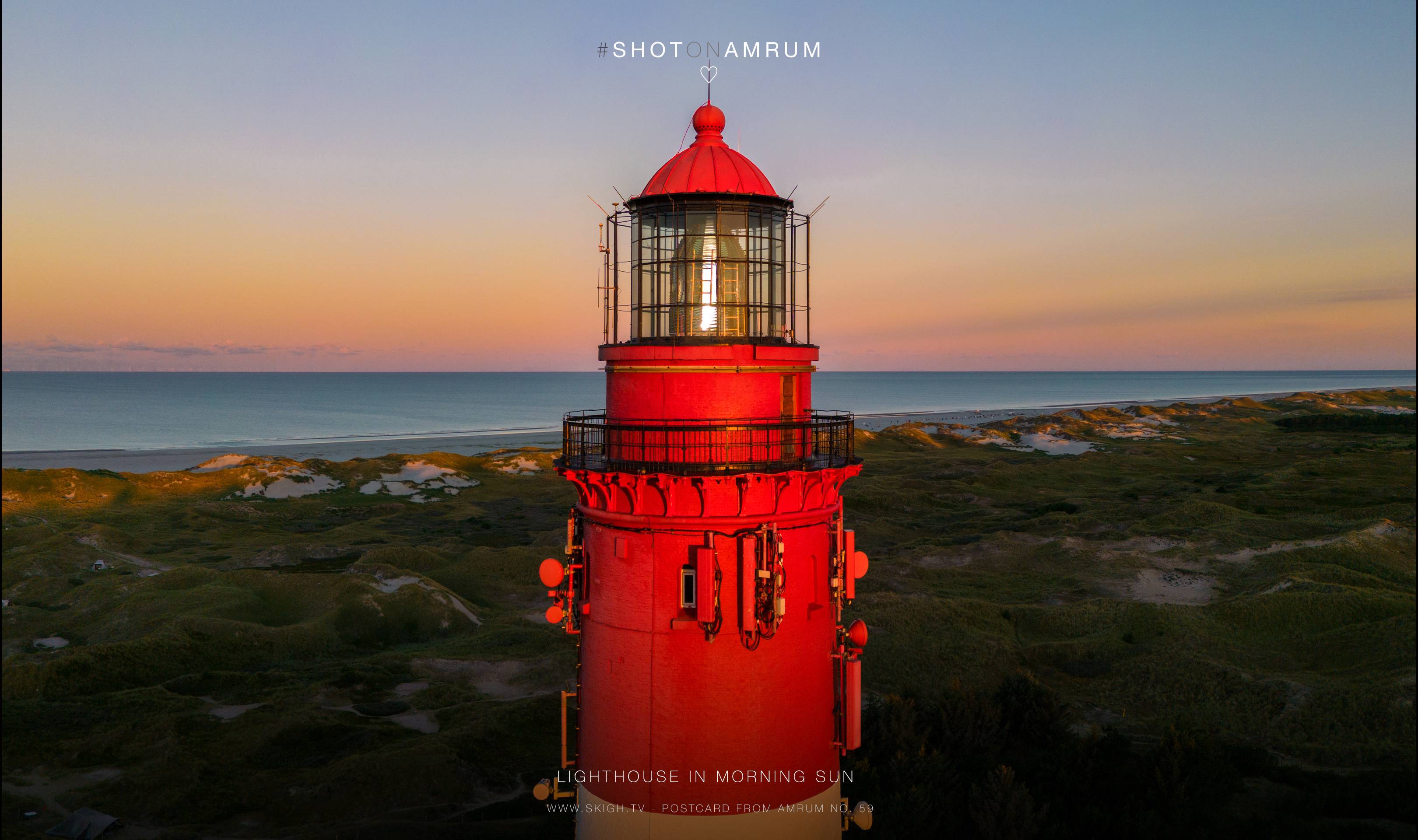 Lighthouse in morning sun | 1/25s * f1.7 * ISO 110 * 7mm - 6.7 mm f/1.7 - DJI Mini 3 pro Lighthouse in morning sun