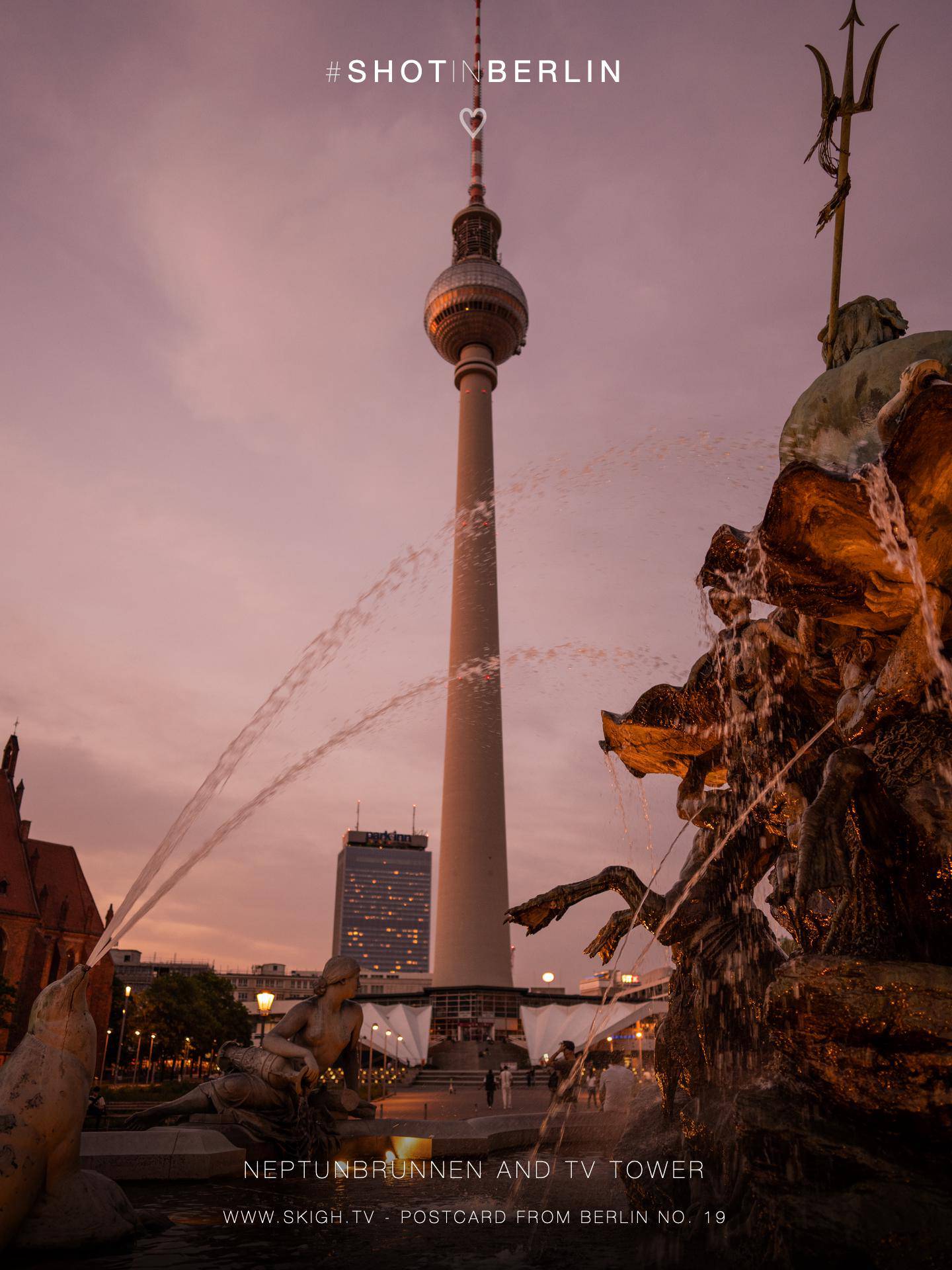 Neptunbrunnen and TV Tower