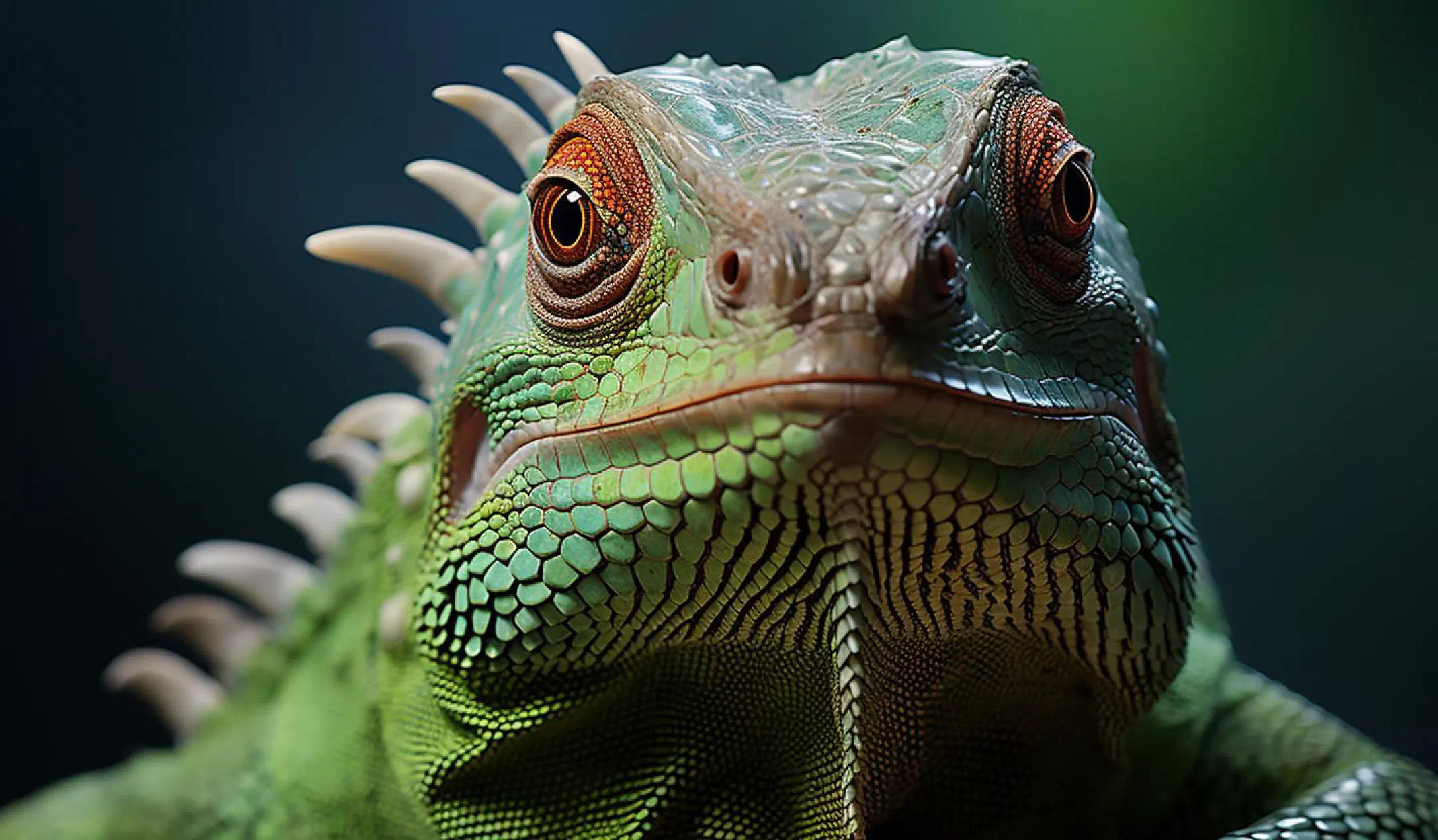 Green lizard