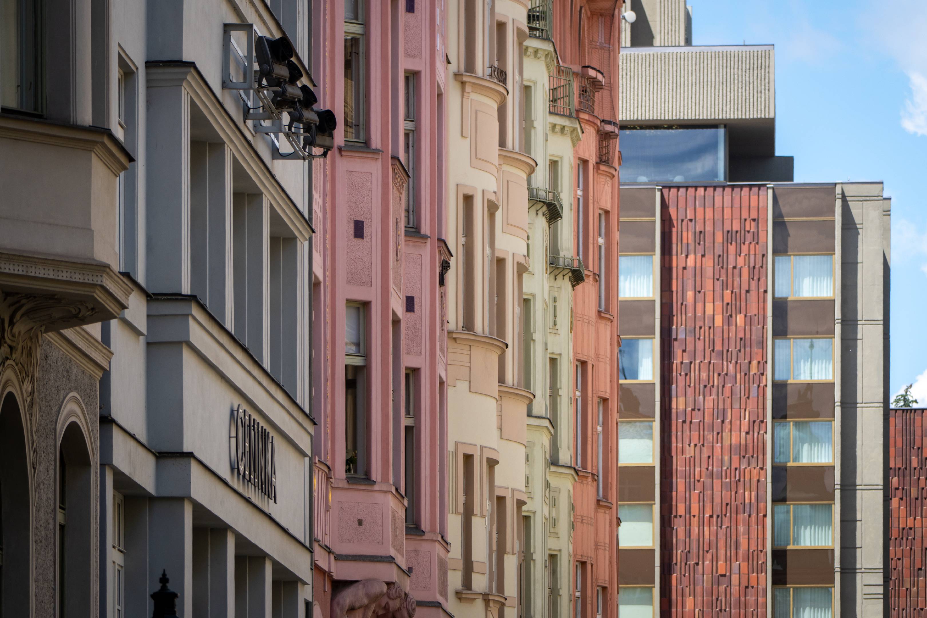 Prague house facades
