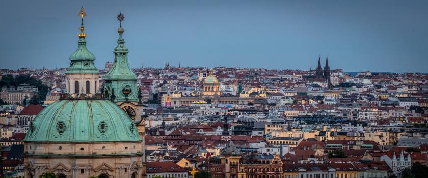 Above the rooftops of Prague