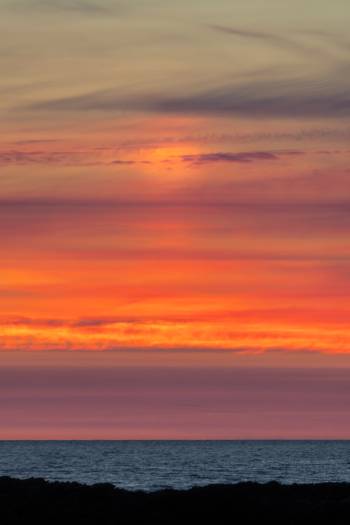 From azure blue to fiery gold