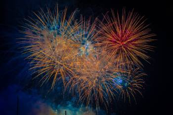 Blueport Hamburg Fireworks