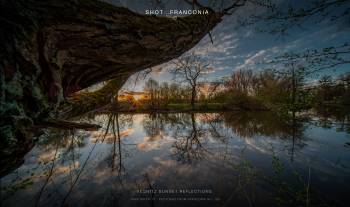 Regnitz sunset reflections