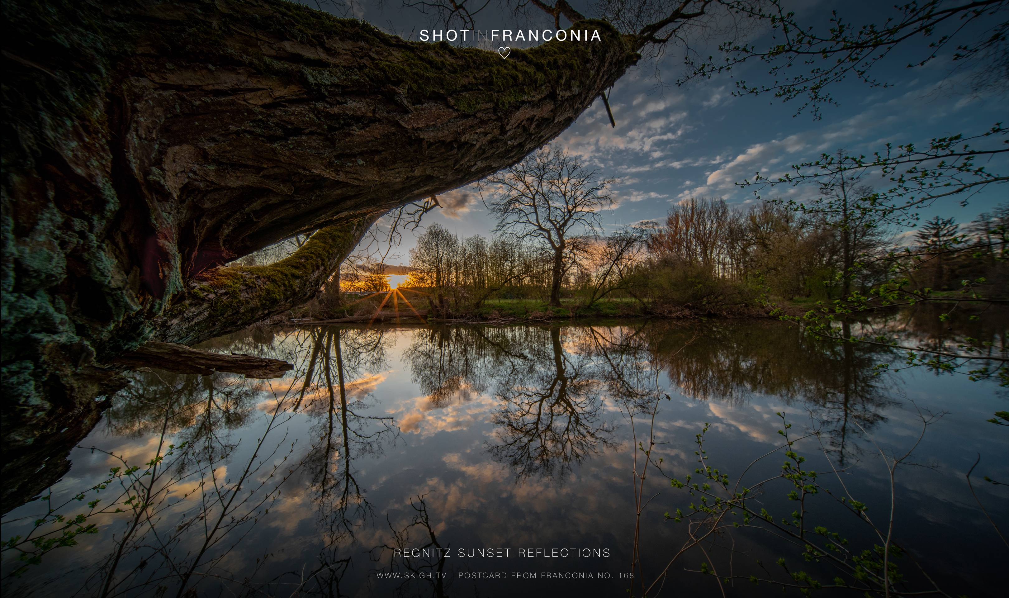 Regnitz sunset reflections