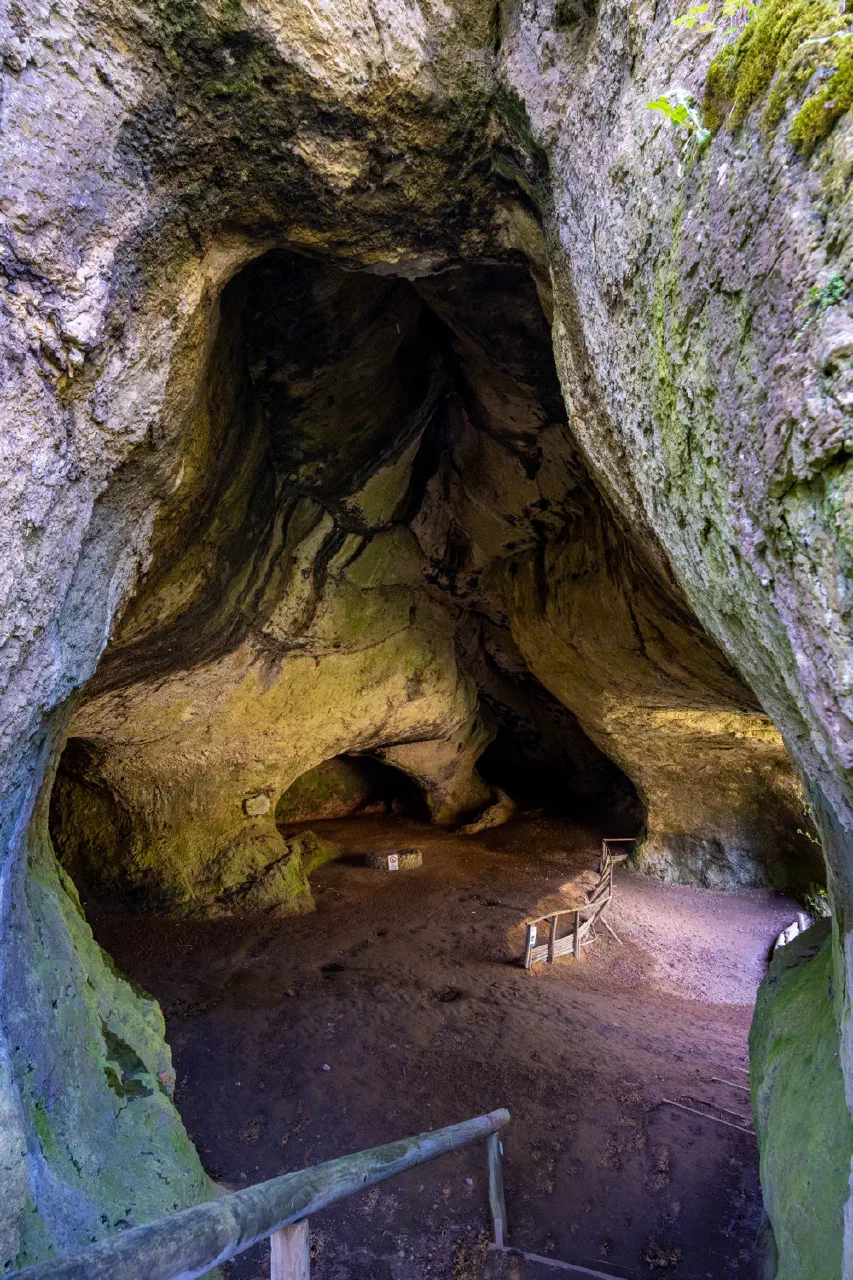 Klausstein seen from Ludwigshöhle