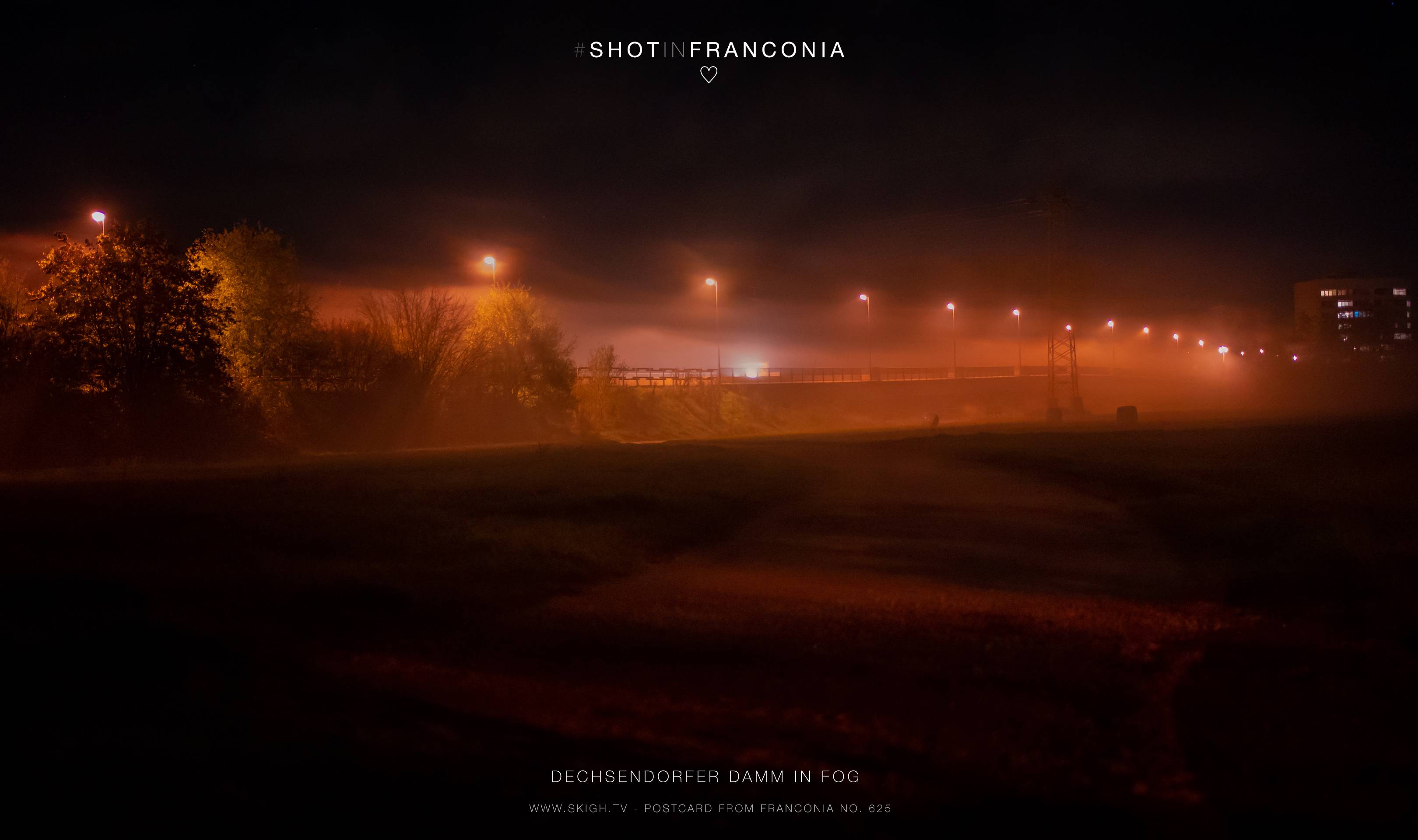 Dechsendorfer Damm in fog