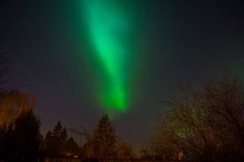 Aurora borealis over Franconia