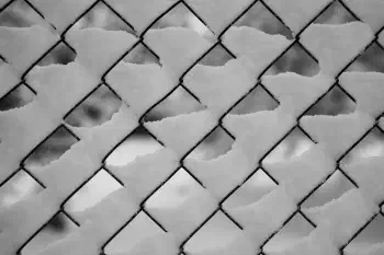 Snowy fence