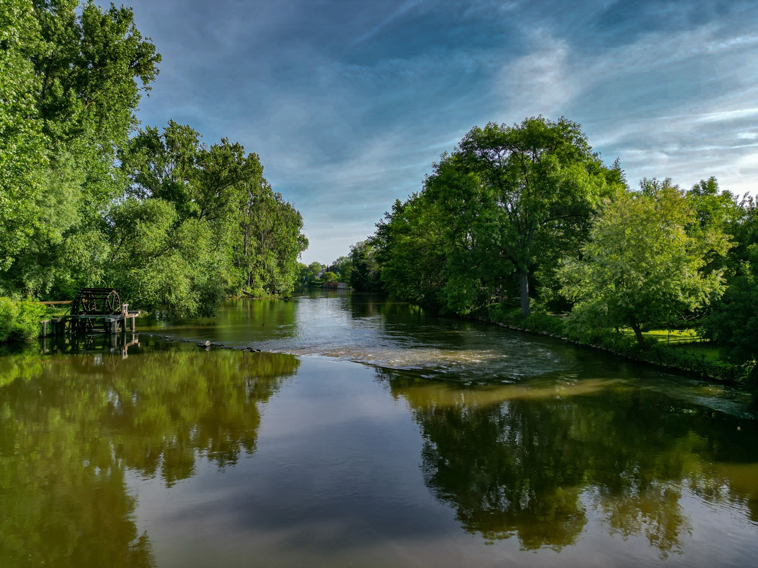 The water wheel at river Regnitz in Bruck